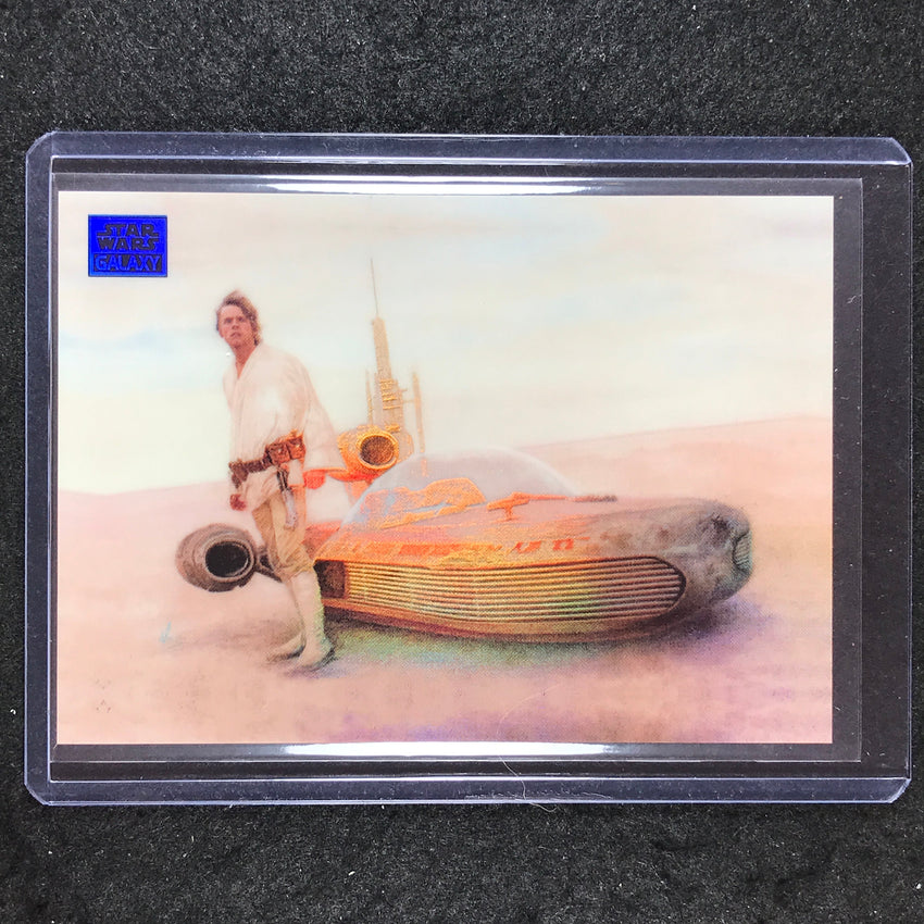 2024 Star Wars Chrome Galaxy PASSAGE TO ALDERAAN Base Blue 65/150 #51