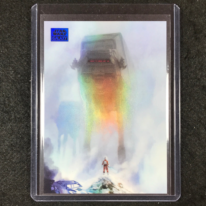2024 Star Wars Chrome Galaxy TOO STRONG FOR BLASTERS Base Blue 100/150 #59