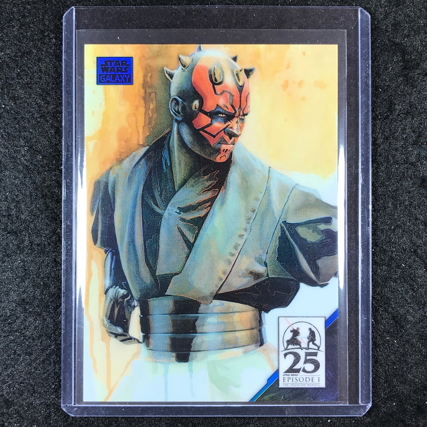 2024 Star Wars Chrome Galaxy JEDI SLAYER Art of Darth Maul Blue 146/150