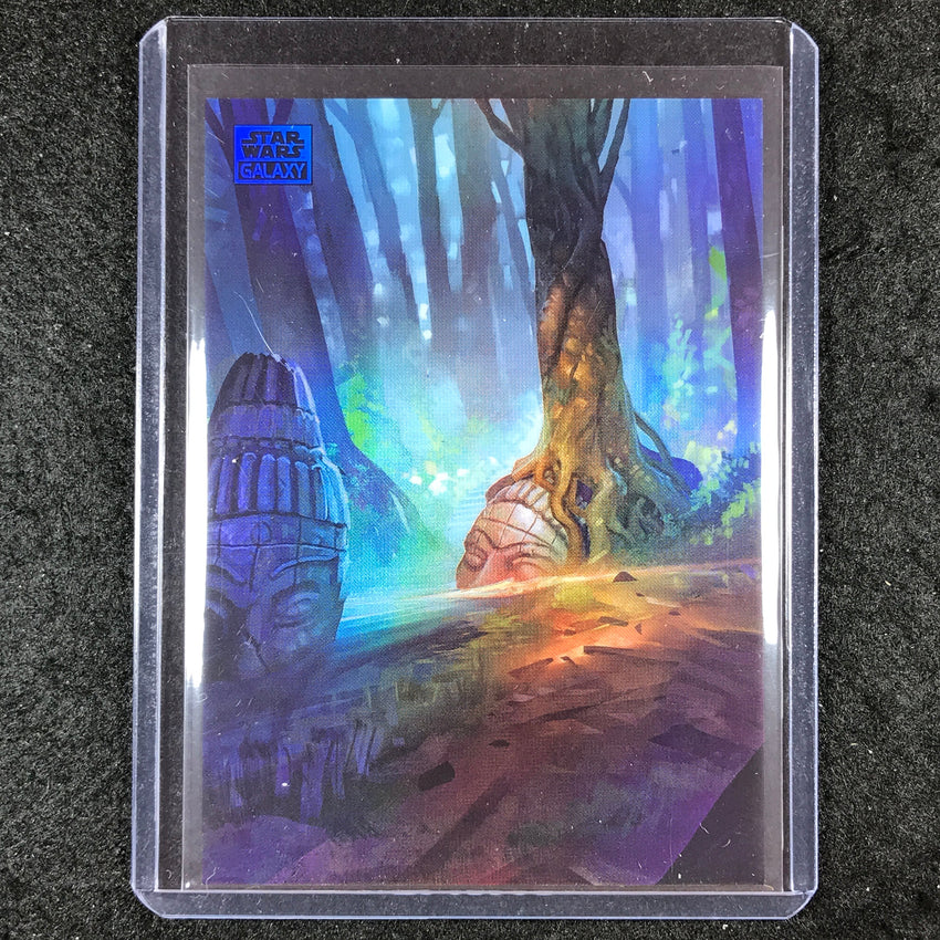 2024 Star Wars Chrome Galaxy GUNGAN SACRED PLACE Art of Naboo Blue 58/150