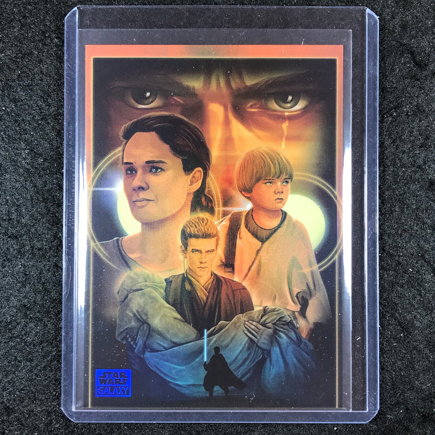 2024 Star Wars Chrome Galaxy ANAKIN AND HIS MOTHER Blue 89/150