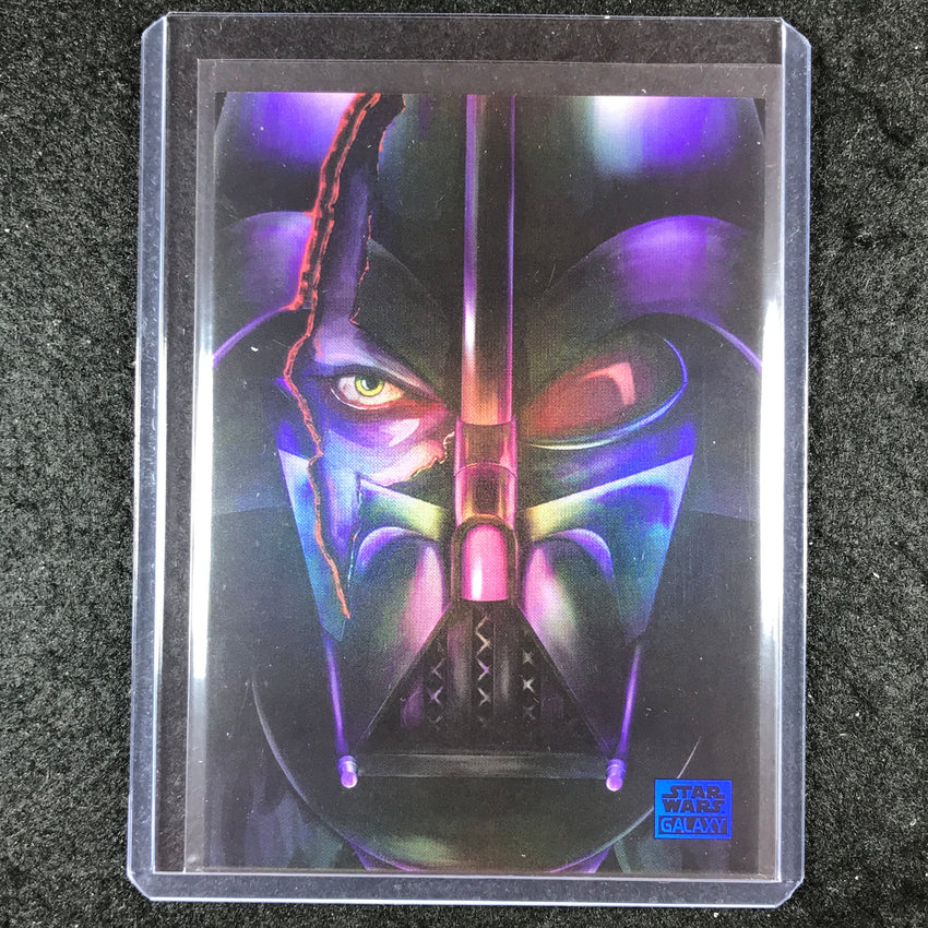 2024 Star Wars Chrome Galaxy DARTH VADER VS AHSOKA TANO Blue 99/150