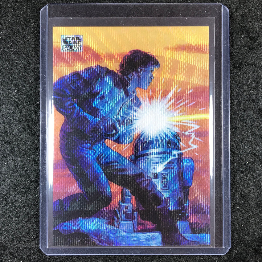 2024 Star Wars Chrome Galaxy LUKE SKYWALKER AND R2-D2 Base Wave 99/99 #50