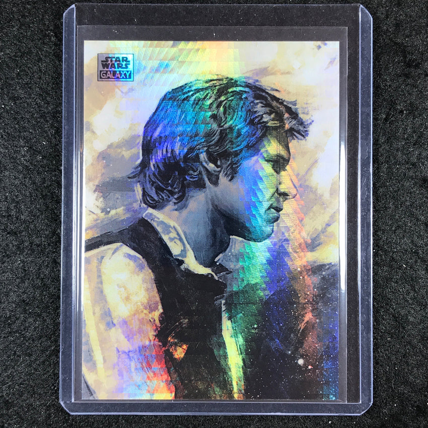 2024 Star Wars Chrome Galaxy HAN SOLO Base Prism 41/75 #84