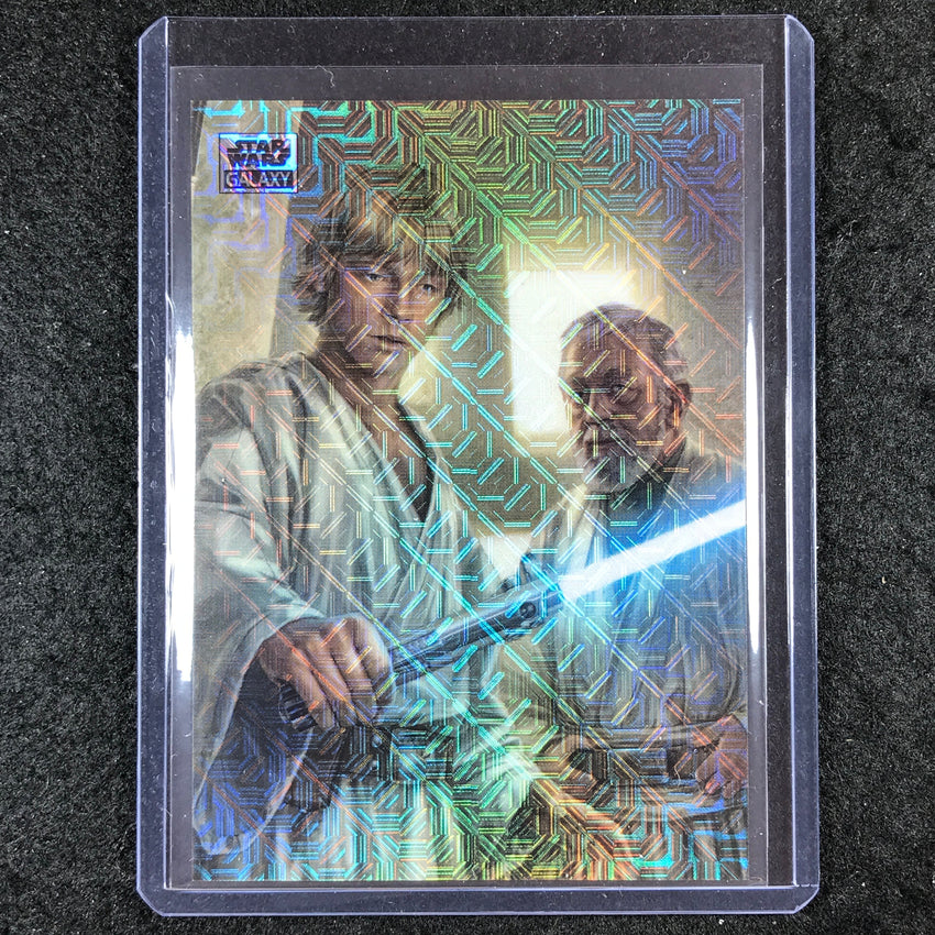 2024 Star Wars Chrome Galaxy LUKE WIELDS THE LIGHTSABER Base Mojo 7/50