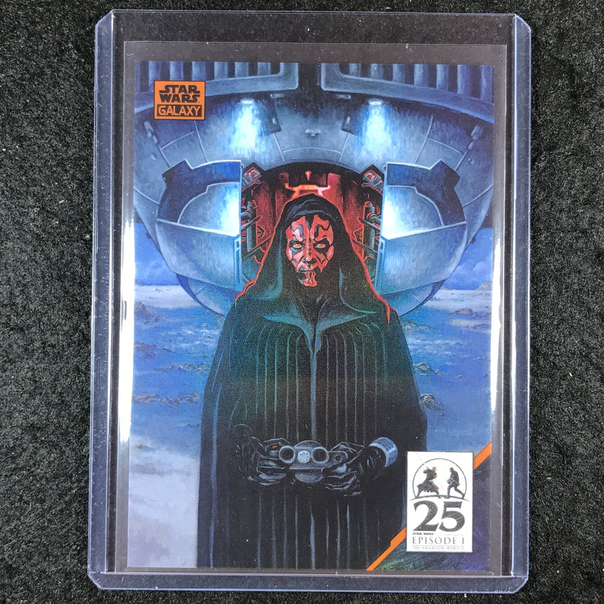 2024 Star Wars Chrome Galaxy SITH ARRIVAL Art of Darth Maul Orange 5/25