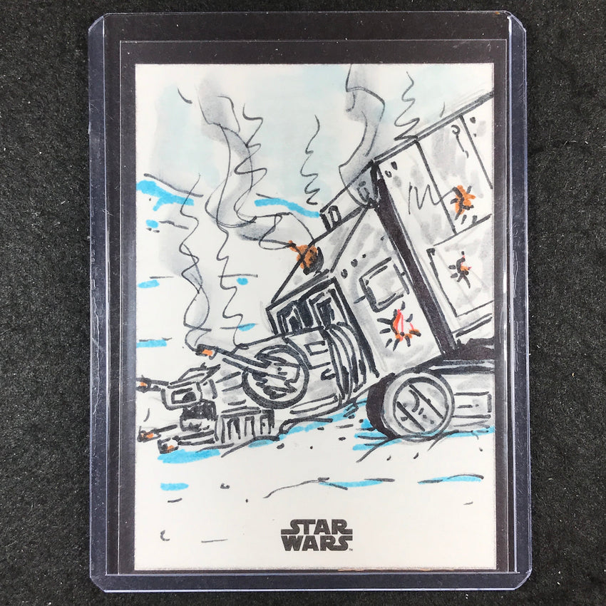 2024 Star Wars Chrome Galaxy AT-AT Artist Sketch 1/1 MICHAEL LAPERUTA
