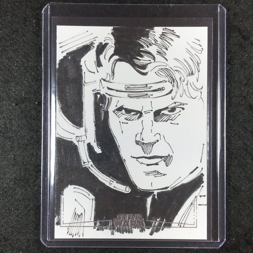 2024 Star Wars Chrome Galaxy ANAKIN SKYWALKER Sketch Silver 1/1 EMRAH CILDIR