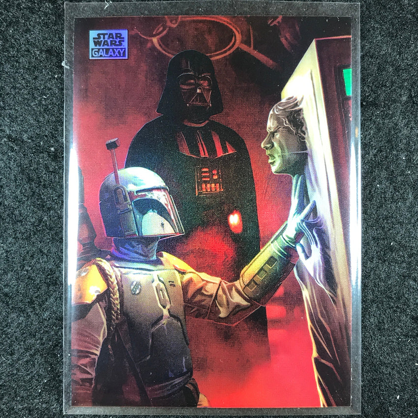 2024 Star Wars Chrome Galaxy THE BOUNTY HUNTER'S PRIZE Base Refractor #65