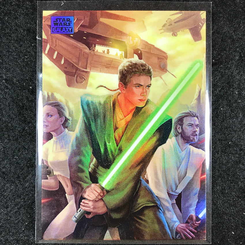 2024 Star Wars Chrome Galaxy RESCUE OF GEONOSIS Base Refractor #66