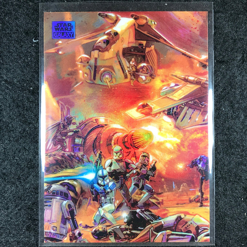 2024 Star Wars Chrome Galaxy IN THE HEAT OF BATTLE Base Refractor #6