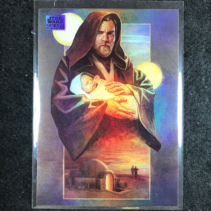 2024 Star Wars Chrome Galaxy I WILL WATCH OVER HIM Base Refractor #77