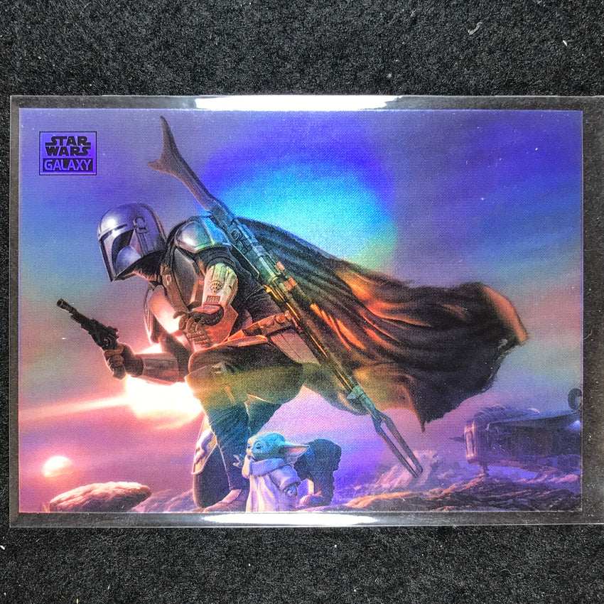 2024 Star Wars Chrome Galaxy A CLAN OF TWO Base Refractor #81