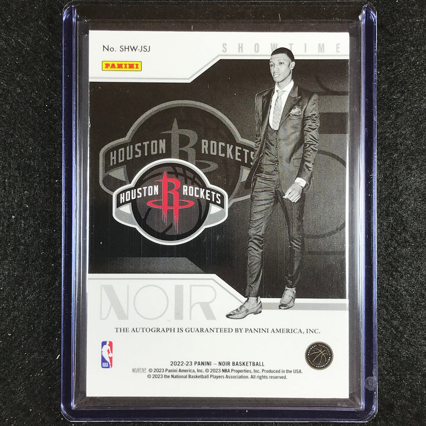 2022-23 Noir Jabari Smith Jr. Showtime Signatures Rookie Auto Holo Gold 2/10