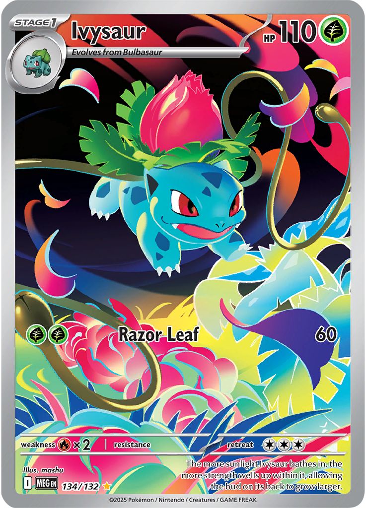 Ivysaur - [  134/132 ] - Illustration Rare - Pokemon ME01 Mega Evolution