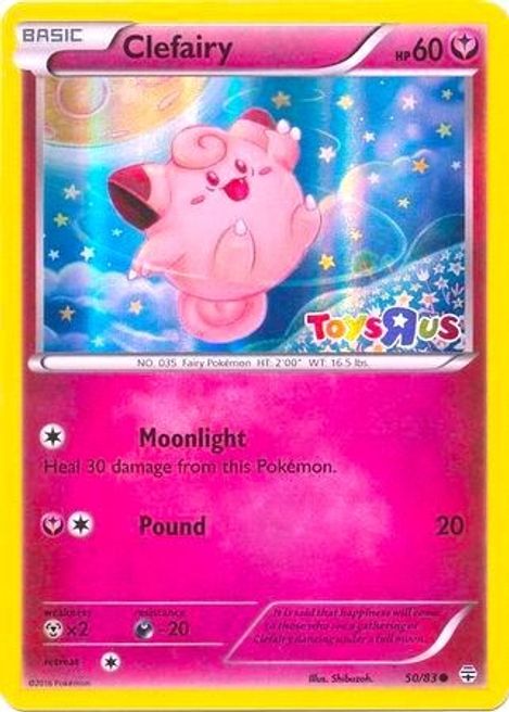 Clefairy - 50/83 - Toys R Us Stamp Holo Promo