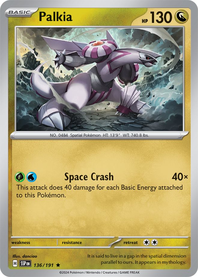 Palkia - 136/191 - Holo Rare Surging Sparks