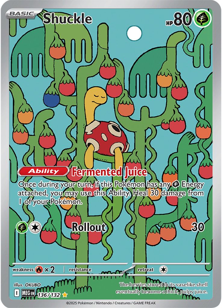 Shuckle - [  136/132 ] - Illustration Rare - Pokemon ME01 Mega Evolution