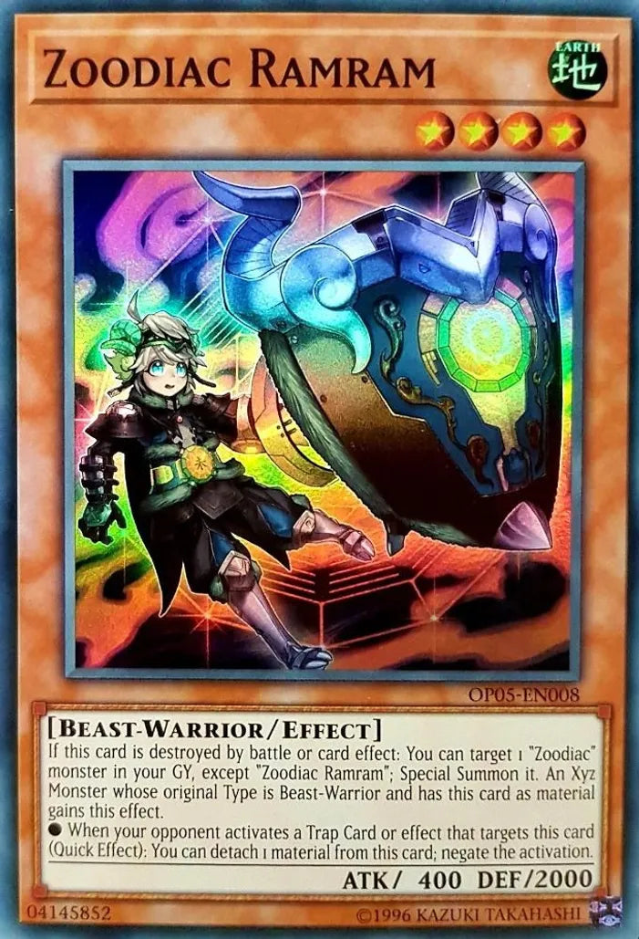 Zoodiac Ramram - OP05-EN008 - Super Rare OTS Tournament Pack 5