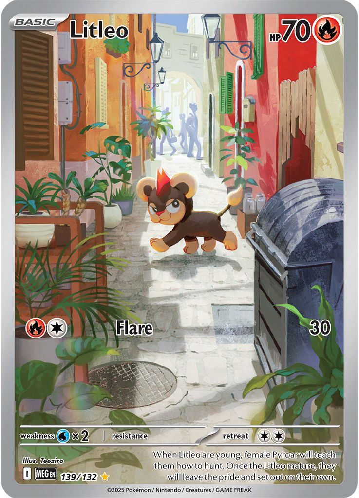 Litleo - [  139/132 ] - Illustration Rare - Pokemon ME01 Mega Evolution