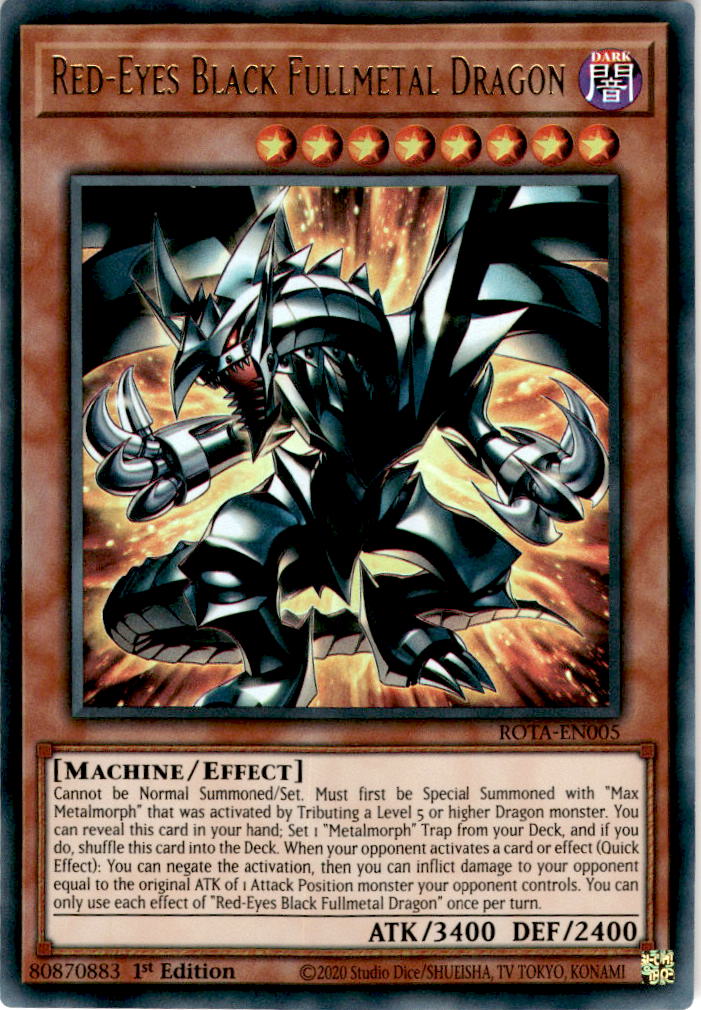 Red-Eyes Black Fullmetal Dragon - ROTA-EN005 - Ultra Rare 1st Edition