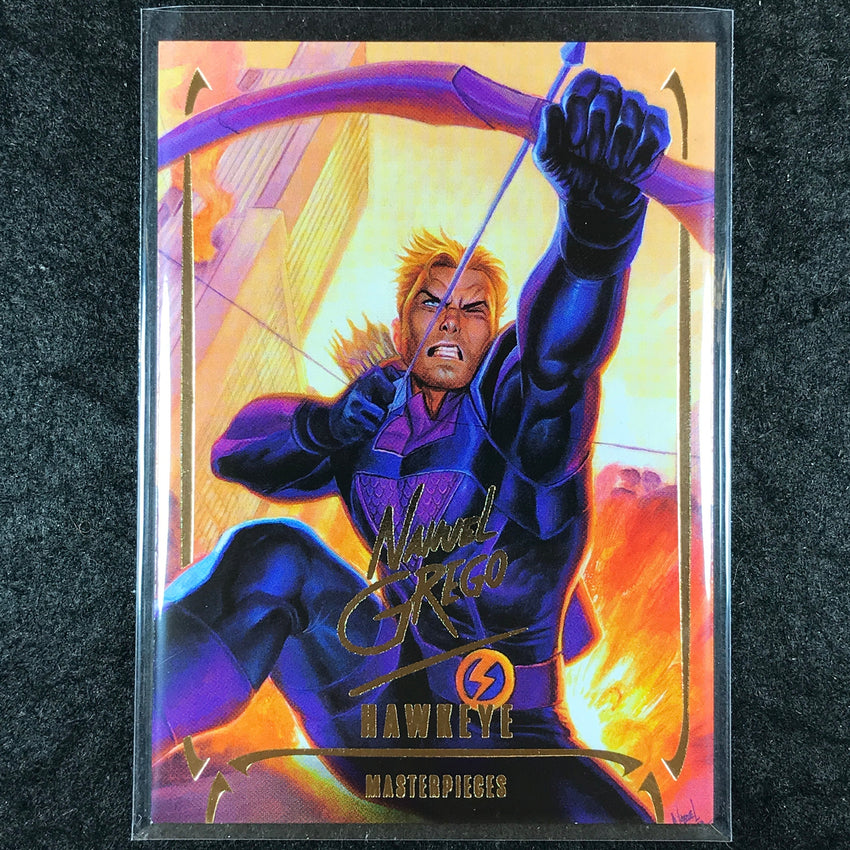 2024 Marvel Masterpieces Nahuel Grego HAWKEYE Gold Foil Series #13