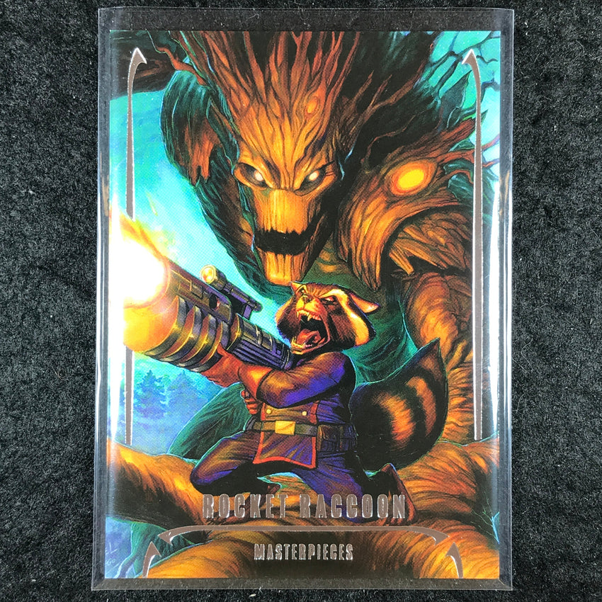 2024 Marvel Masterpieces Nahuel Grego ROCKET RACCOON Base Level 2 /1499 #55