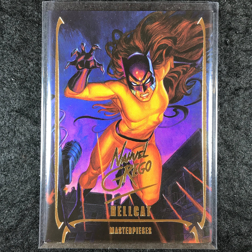 2024 Marvel Masterpieces Nahuel Grego HELLCAT Gold Foil Series #14