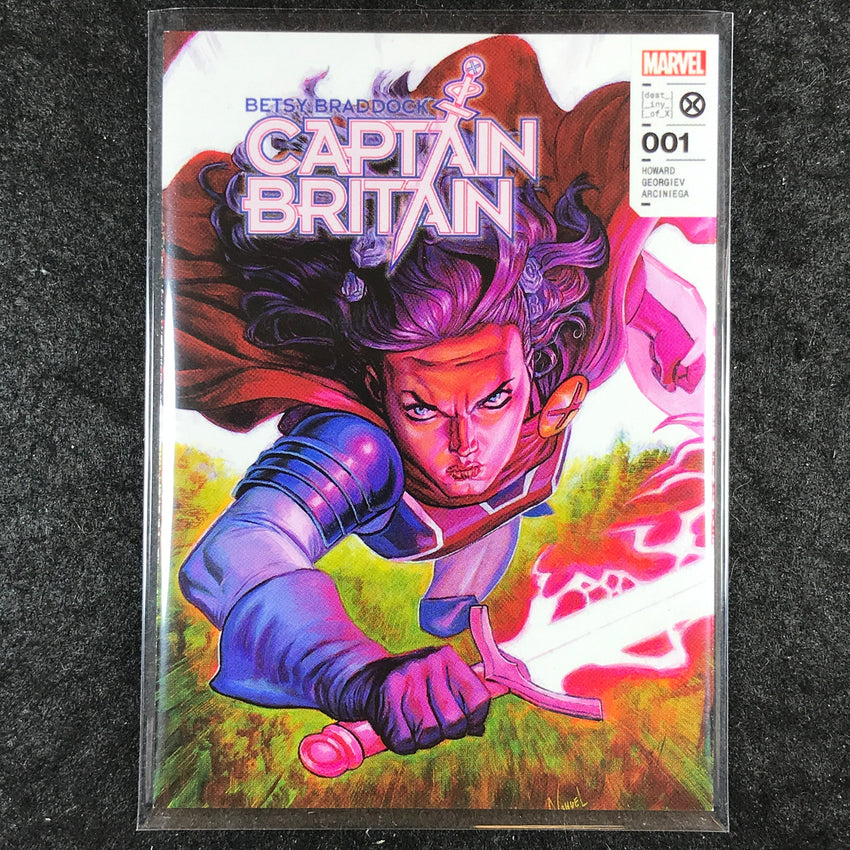 2024 Marvel Masterpieces Nahuel Grego CAPTAIN BRITAIN Variant Level 1 /1499 #8