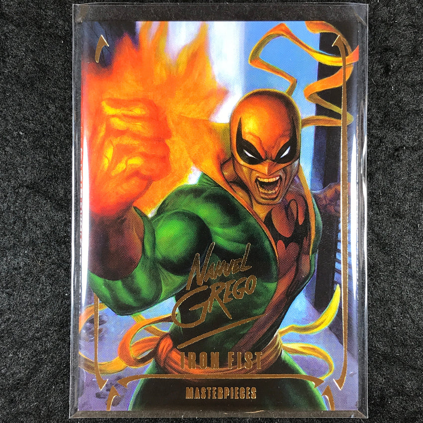 2024 Marvel Masterpieces Nahuel Grego IRON FIST Gold Foil Series #16