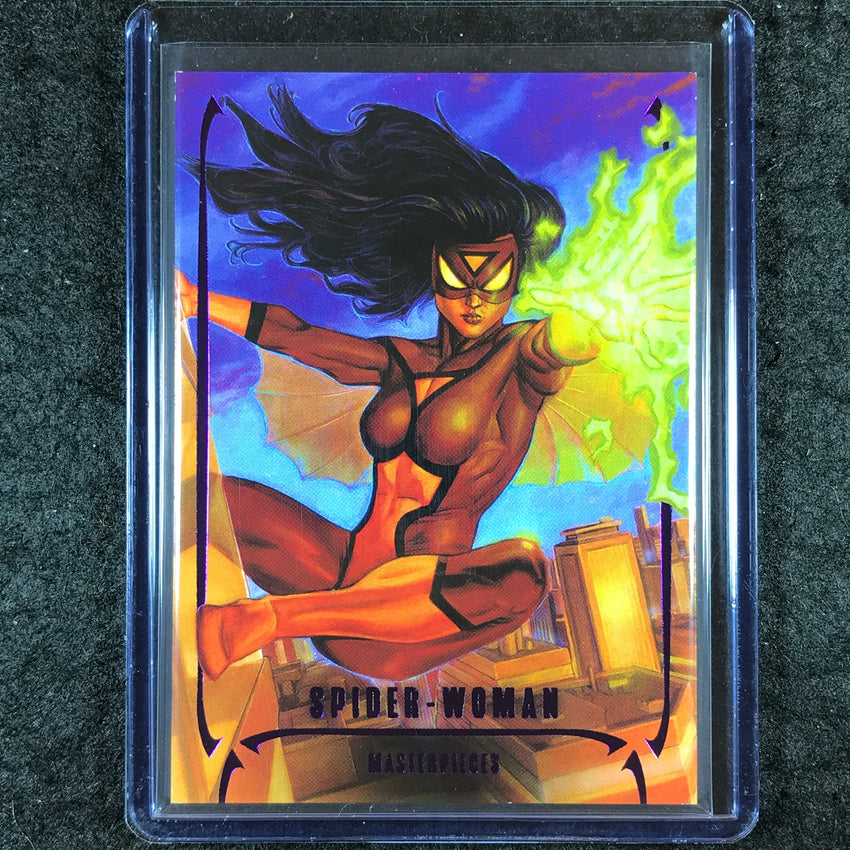 2024 Marvel Masterpieces Nahuel Grego SPIDER-WOMAN Base Epic Purple 59/199 #62