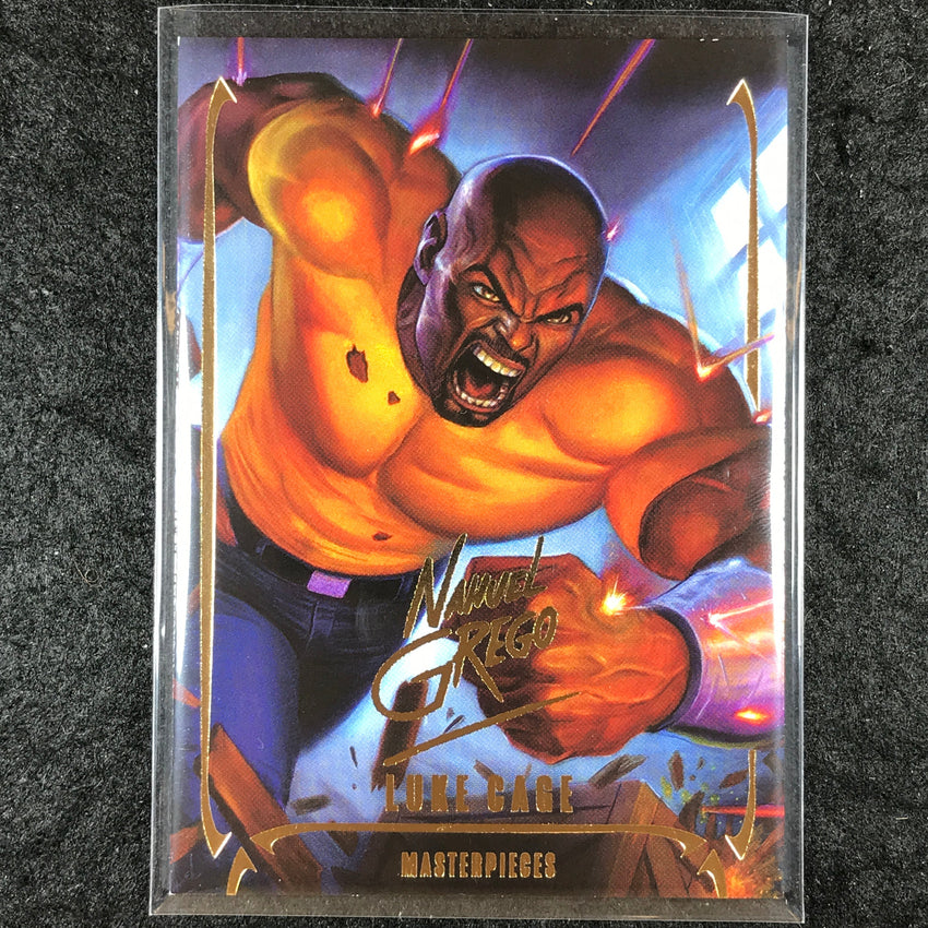 2024 Marvel Masterpieces Nahuel Grego LUKE CAGE Gold Foil Series #20