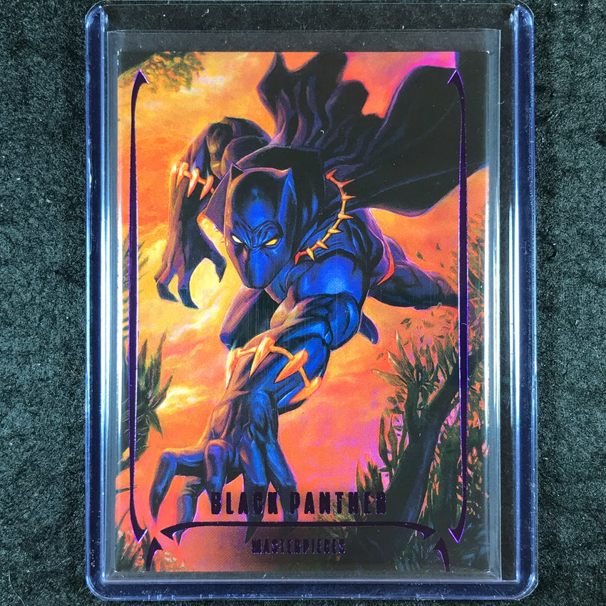 2024 Marvel Masterpieces Nahuel Grego BLACK PANTHER Base Epic Purple 34/199 #81