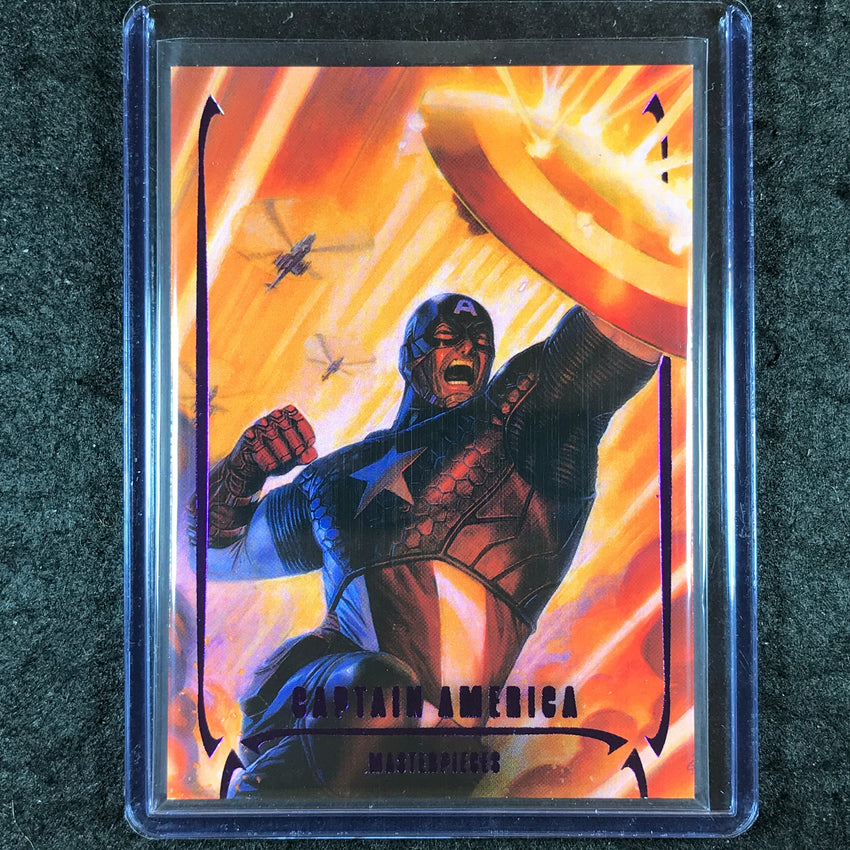 2024 Marvel Masterpieces Nahuel Grego CAPTAIN AMERICA Base Epic Purple 154/199