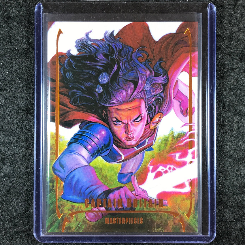 2024 Marvel Masterpieces Nahuel Grego CAPTAIN BRITAIN Base Orange 29/99 #8