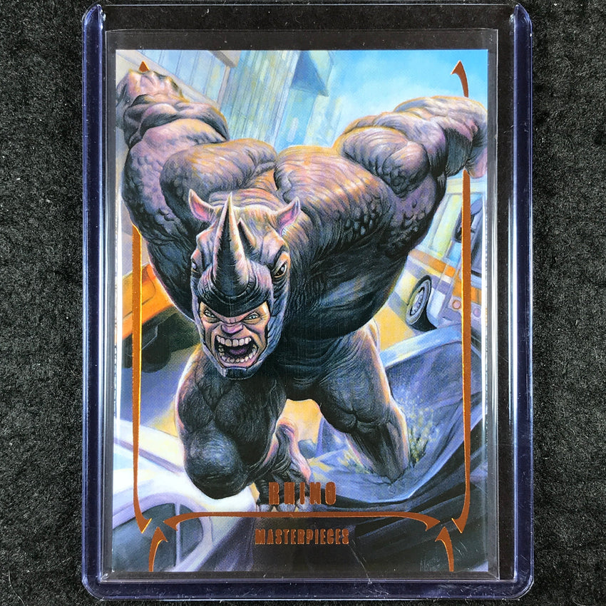 2024 Marvel Masterpieces Nahuel Grego RHINO Base Legendary Orange 81/99 #25
