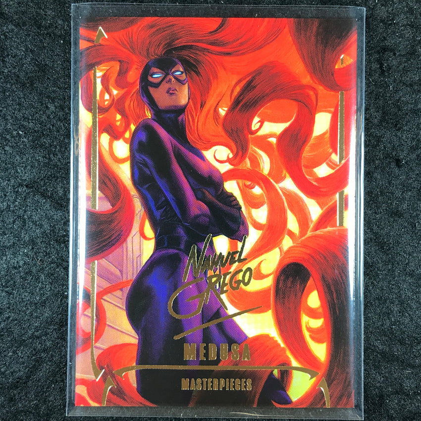 2024 Marvel Masterpieces Nahuel Grego MEDUSA Gold Foil Series #21