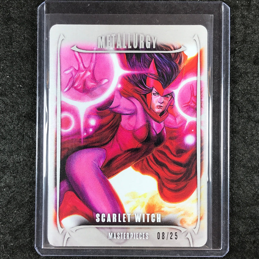 2024 Marvel Masterpieces Nahuel Grego SCARLET WITCH Metallurgy 8/25 #83