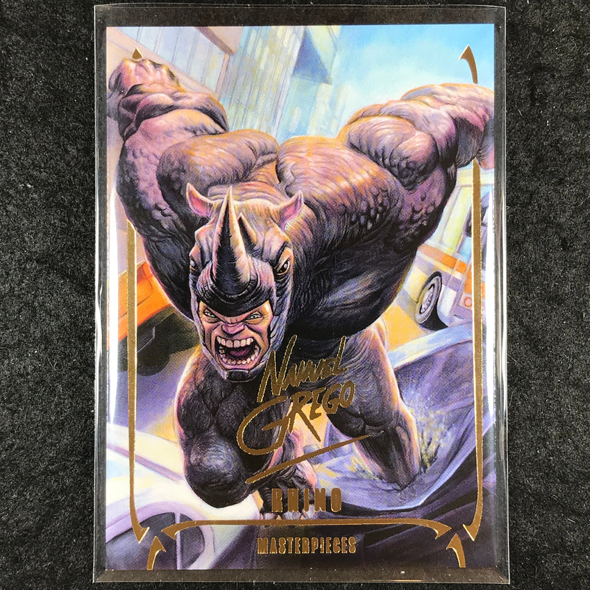 2024 Marvel Masterpieces Nahuel Grego RHINO Gold Foil Series #25