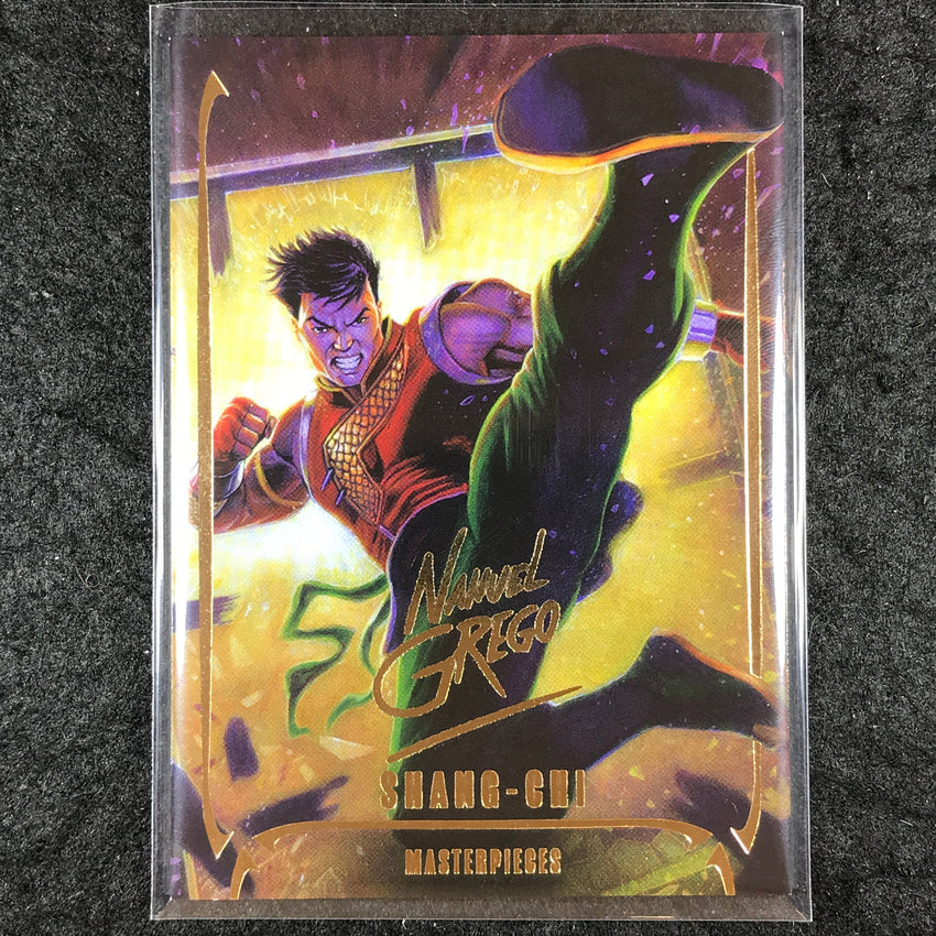 2024 Marvel Masterpieces Nahuel Grego SHANG-CHI Gold Foil Series #26