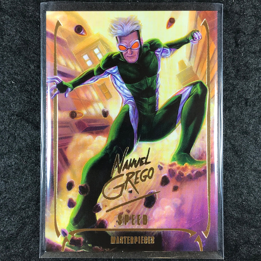 2024 Marvel Masterpieces Nahuel Grego SPEED Gold Foil Series #28