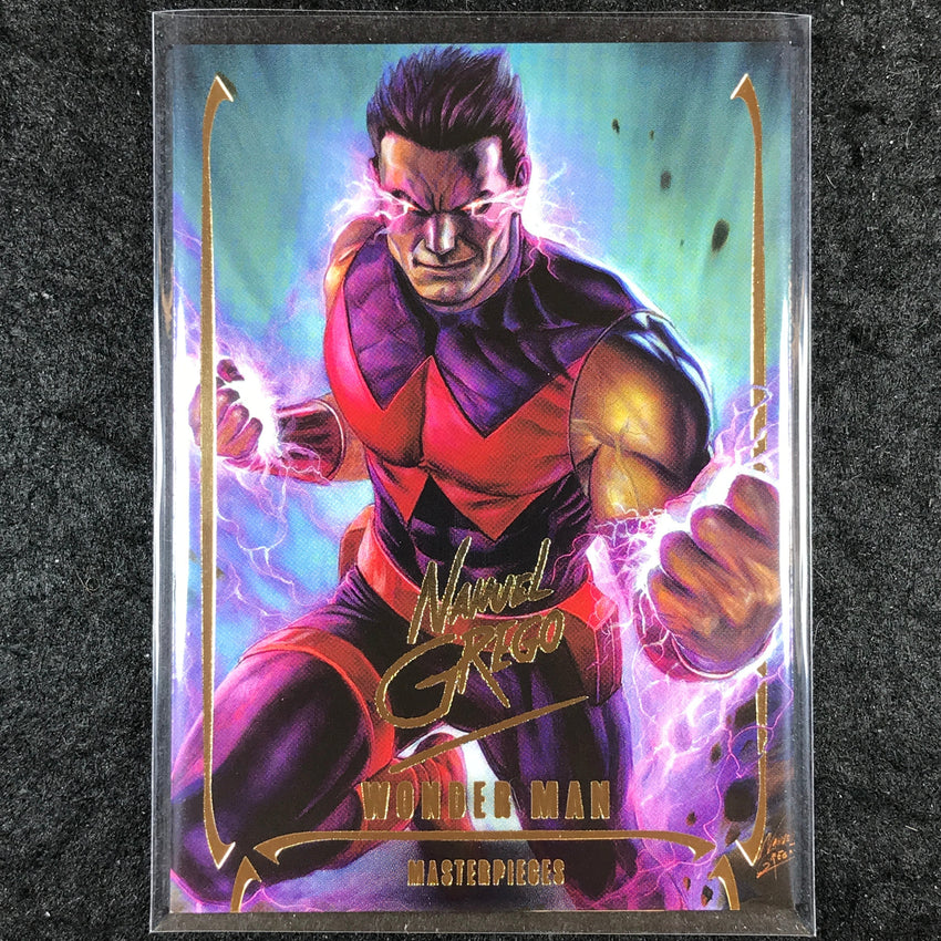 2024 Marvel Masterpieces Nahuel Grego WONDER MAN Gold Foil Series #35