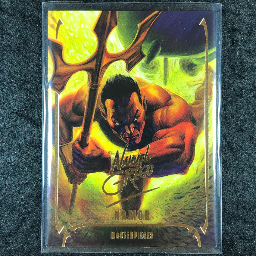 2024 Marvel Masterpieces Nahuel Grego NAMOR Gold Foil Series #37