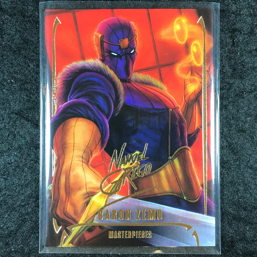 2024 Marvel Masterpieces Nahuel Grego BARON ZEMO Gold Foil Series #41