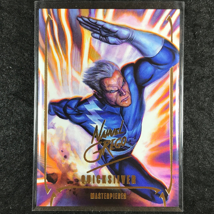 2024 Marvel Masterpieces Nahuel Grego QUICKSILVER Gold Foil Series #44