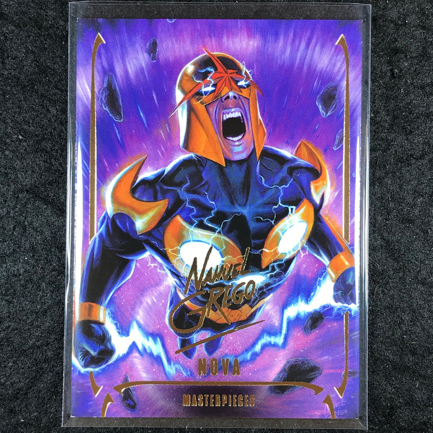 2024 Marvel Masterpieces Nahuel Grego NOVA Gold Foil Series #56