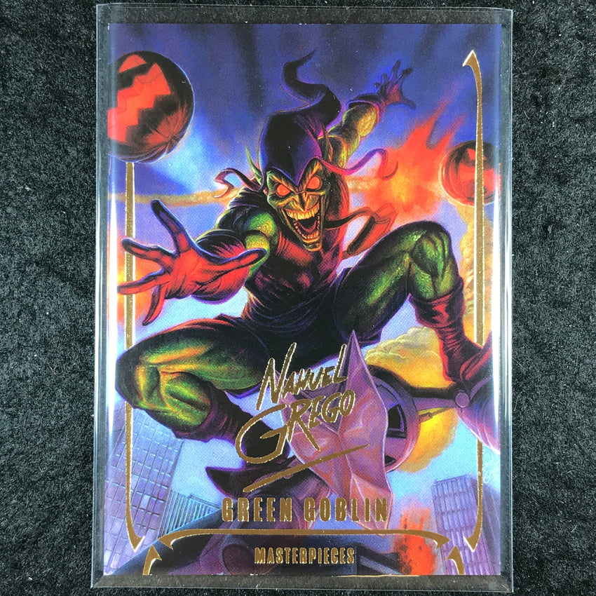 2024 Marvel Masterpieces Nahuel Grego GREEN GOBLIN Gold Foil Series #74