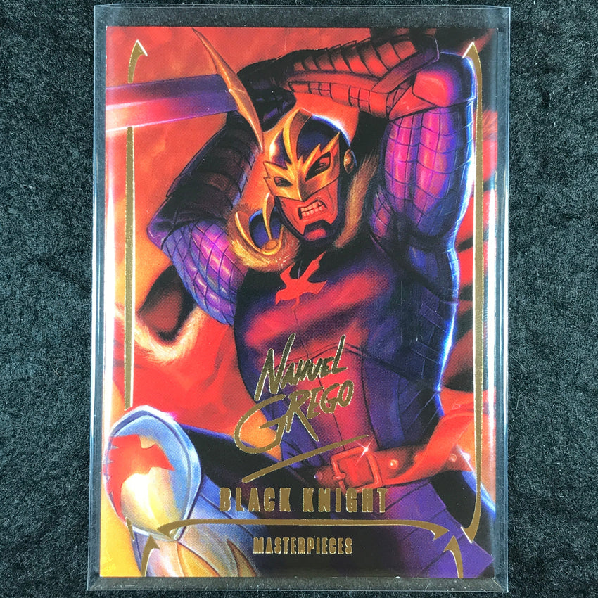 2024 Marvel Masterpieces Nahuel Grego BLACK KNIGHT Gold Foil Series #5