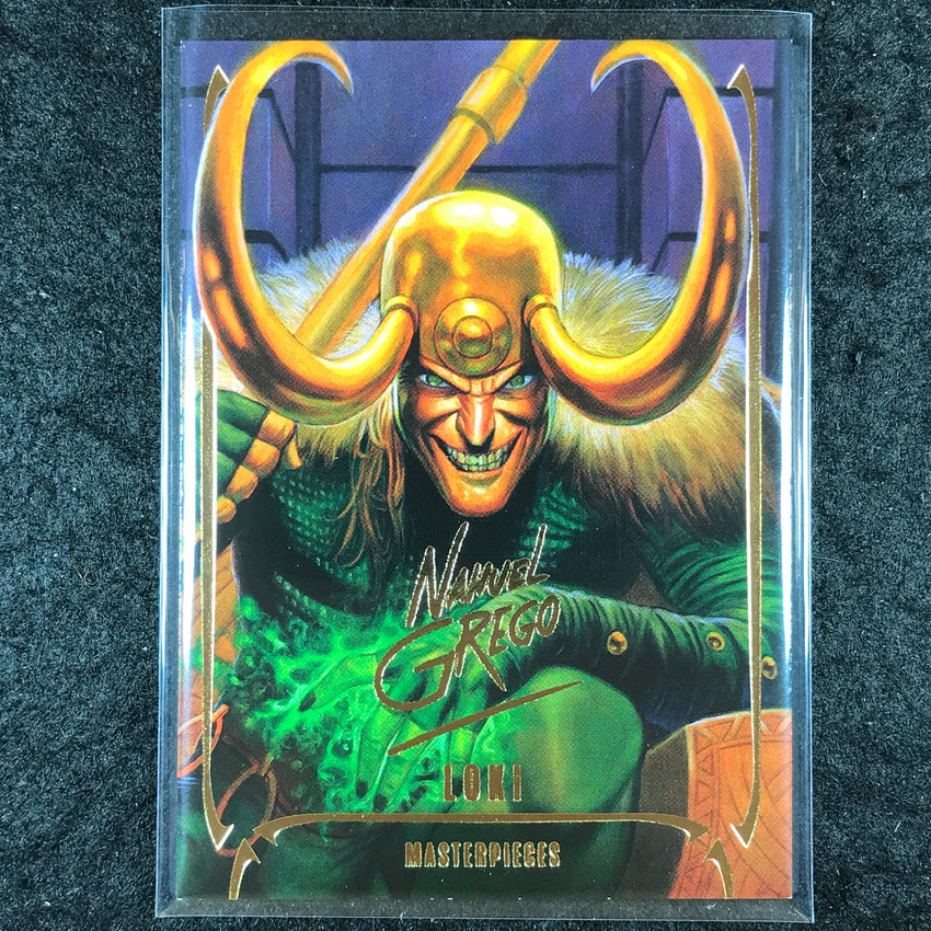 2024 Marvel Masterpieces Nahuel Grego LOKI Gold Foil Series #78