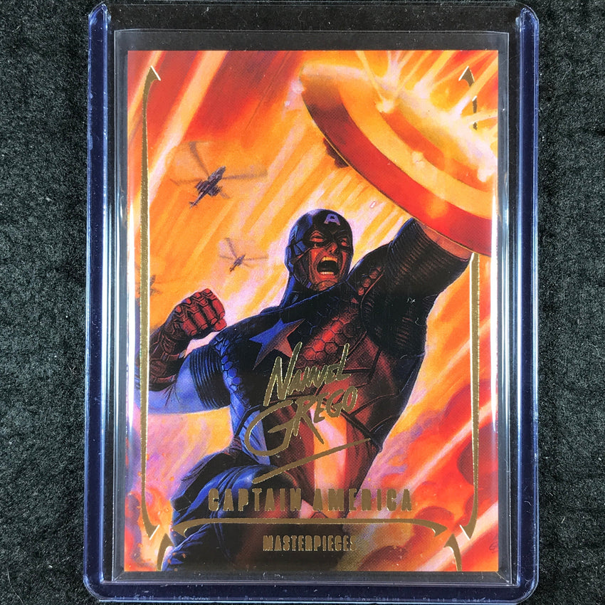 2024 Marvel Masterpieces Nahuel Grego CAPTAIN AMERICA Gold Foil Series #90
